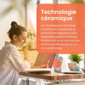 Miniatyrbild 3 av 4: Pro Breeze Mini Compact Fläktvärmare för skrivbord och bord - PTC Keramisk Extravärmare, Vit