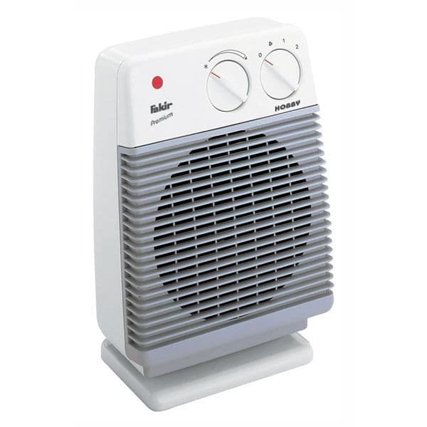 Fakir Hobby HL 600 Elspisfläkt - Värme - Vit/Grå
