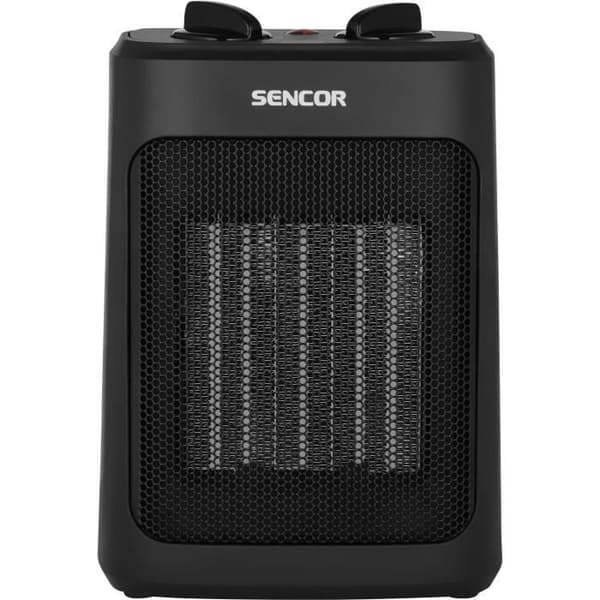 Keramisk radiator - SENCOR - SFH 7601BK - Upp till 2000 W - 3 värmenivåer - 10/15 m² - 60 dB - Svart