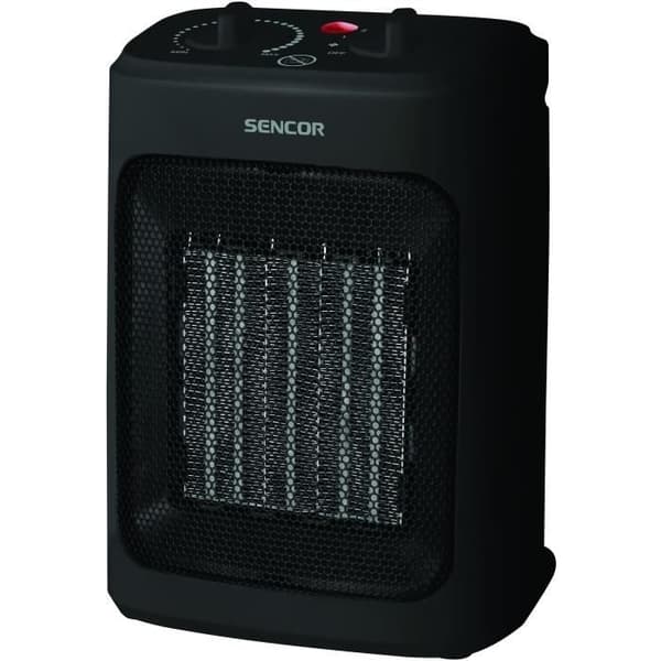 Keramisk radiator - SENCOR - SFH 7601BK - Upp till 2000 W - 3 värmenivåer - 10/15 m² - 60 dB - Svart