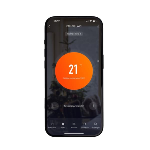 QLT Keramisk platta med atmosfärseld och WiFi – Elektrisk med app – Svart