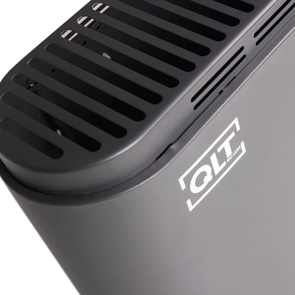 QLT Elektrisk konvektorkamin med WiFi – Radiator – Appstyrning – Grå