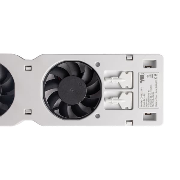 Ezeefox Radiatorventilator med 3 ventilatorer og termostat – Energieffektiv - Monosæt