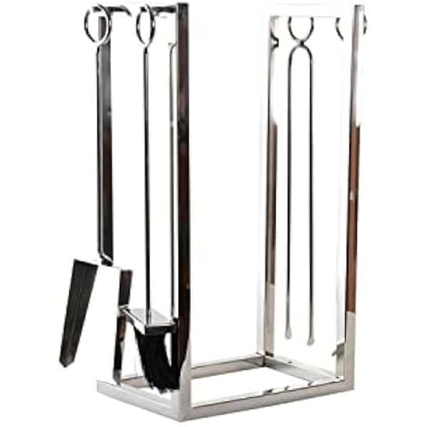 Vedhållare - DKD Home Decor - Rostfritt stål - Silver - 63x23x39 cm - Vardagsrum