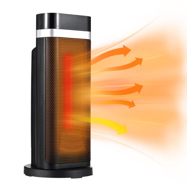 Kannettava tilalämmitin, 1500W teho, 90° heilunta, kaukosäädin