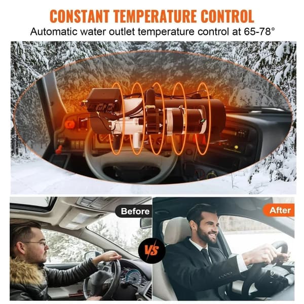Dieselbil Förvärmare, Snabb Uppvärmning, Energi-Effektiv Bränslepump,24V