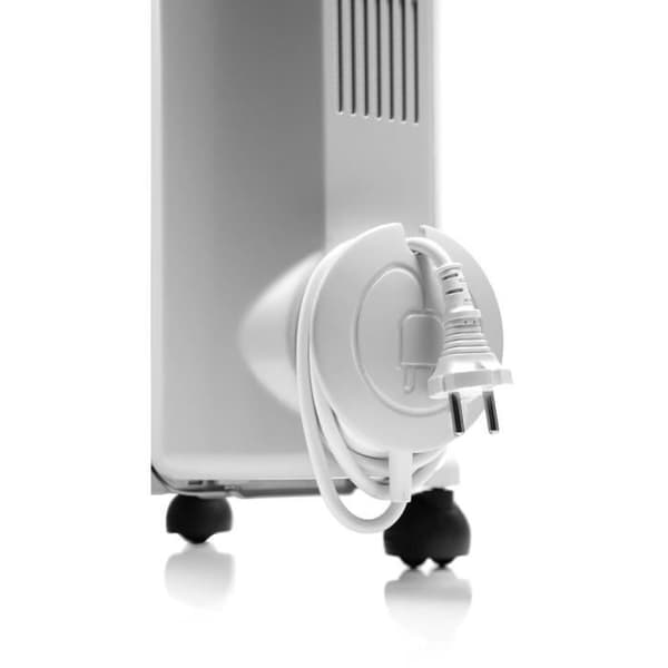 Oljefylld kylare - 2500 W - DELONGHI - TRRS1225 - 59,2 x 16 x 65 cm - Vit