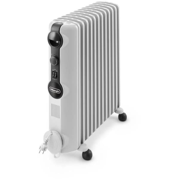 Oljefylld kylare - 2500 W - DELONGHI - TRRS1225 - 59,2 x 16 x 65 cm - Vit Vit