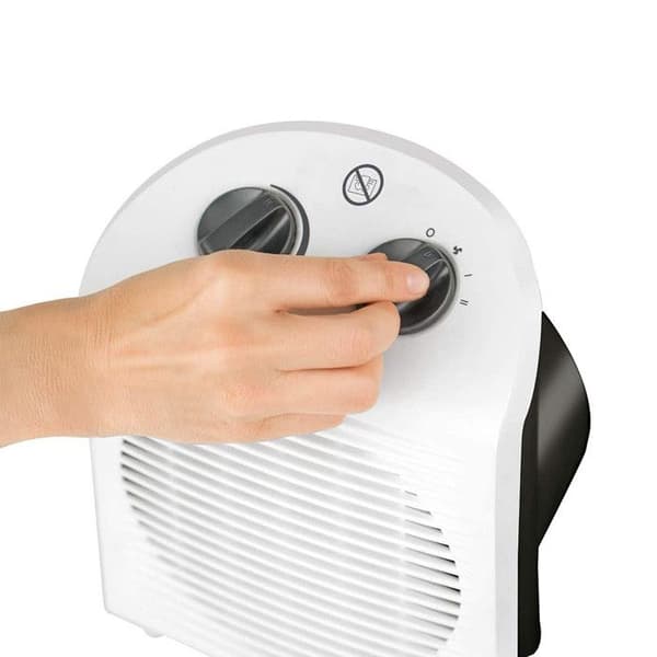 Black+Decker|BXSH2000E- Elektrisk extravärmare 2000W|Lämplig för badrum | 2 värmeeffekter