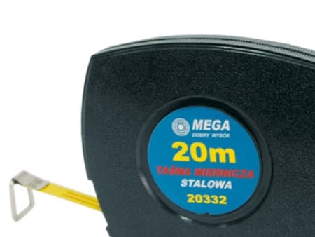 Mega stål måttband 20m sluten väska - 20332