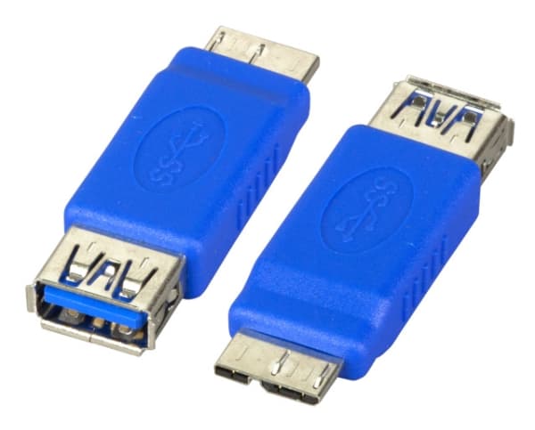 EFB Elektronik EB550, USB 3.0 A, Micro-USB 3.0 B, Blå