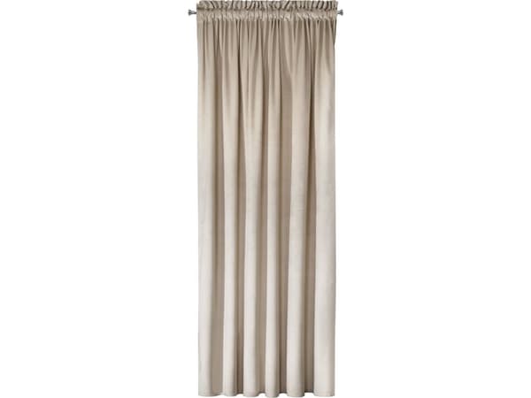 Eurogardiner Dekorativ Gardin Fløyel Melanie Beige 140x270