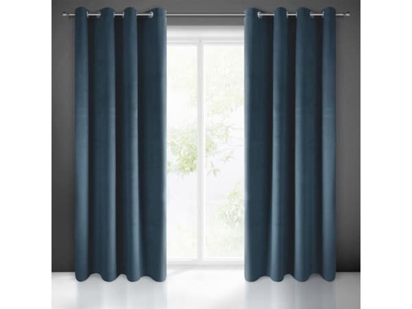 Eurocurtains Ready curtain navy blue 140X250 140 x 250 cm