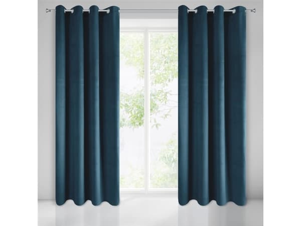 Eurocurtains Ready curtain navy blue 140X250 140 x 250 cm
