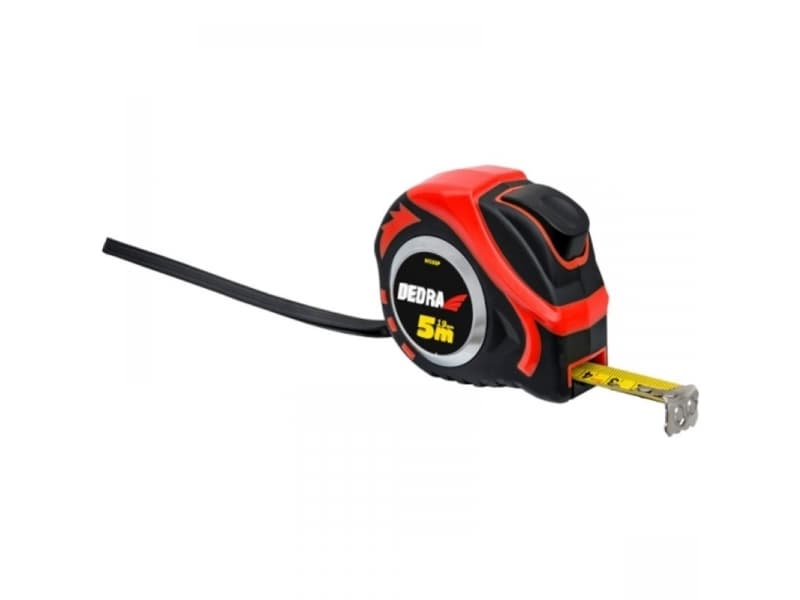 Dedra tape measure with automatic lock, rubberized 25 mm x 10 m (M1091P)