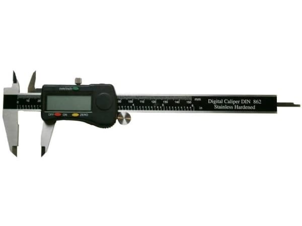 GIMEX Caliper 150 DIG. 3V/DATA/SQ rulla musta (216.086)