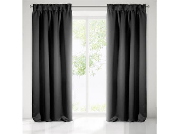 Eurofirany pimennysverho BLACKOUT sileä puolimatta LOGAN 140X270 nauha