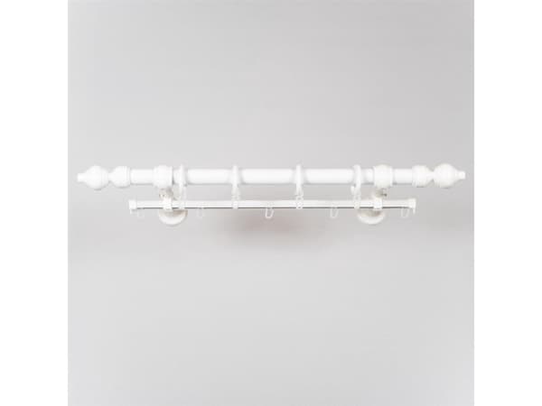 Domoletti reunalistasarja, 300 cm, Ø 28 mm, valkoinen