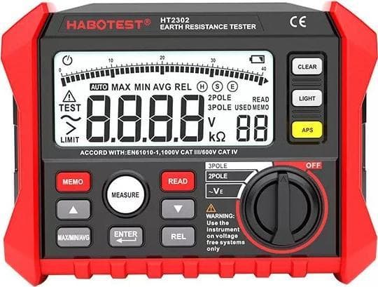 Habotest Habotest HT2302 jordmotståndsmätare