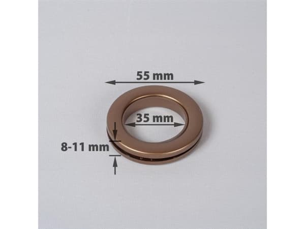 Domoletti Curtain Rings Ant.Gold Sp.55-35Mm (10)