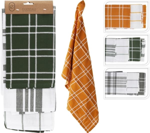 Home_Styling Kitchen Towel Set 3Pcs