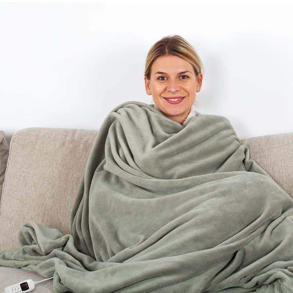 Nedis Elektrisk Filt | Filt | 1 Person | 180 x 130 cm | 9 Värmeinställningar | Tvättbar | Överhettningsskydd | Digital kontroll | Fleece