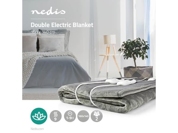 Nedis PEBL130CWT2, 1600 mm, 1400 mm, 2,1 kg, Fleece, Polyester
