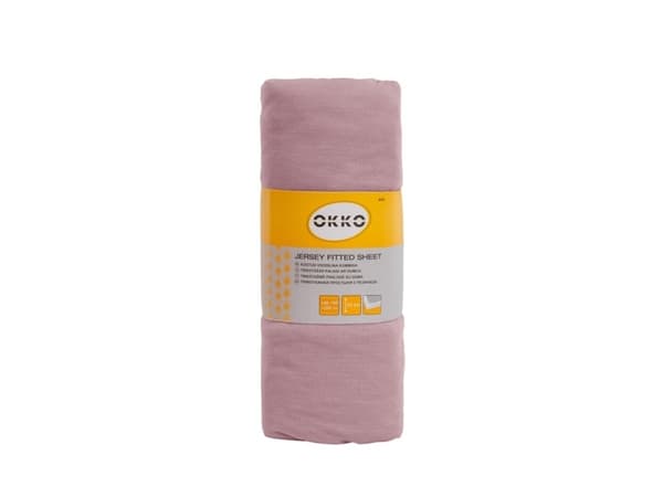 Okko Bed Sheet Polycott 160X200+25Cm Pink624