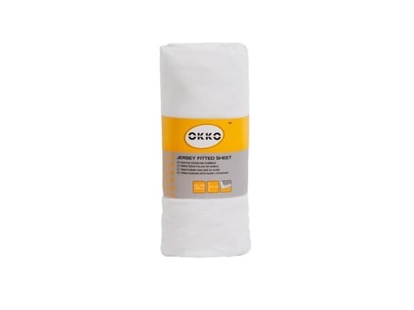 Okko Bed Sheet Polycott 160X200+25Cm White601