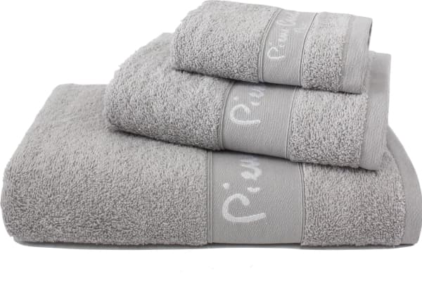 Pierre_Cardi Towel Setx3 Pier Card 2224 Silver 450Gsm