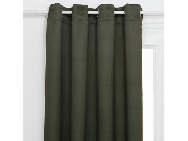 BLACKOUT KHAKI CURTAIN 140X260 RINGS N