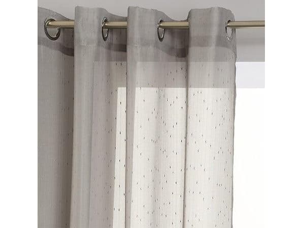 Homemaison Curtain Pinstripes Woven Polyester Gray 240 X 140 Cm