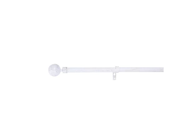 Luance Curtain Pole Set 120-210 D19 White/Gold