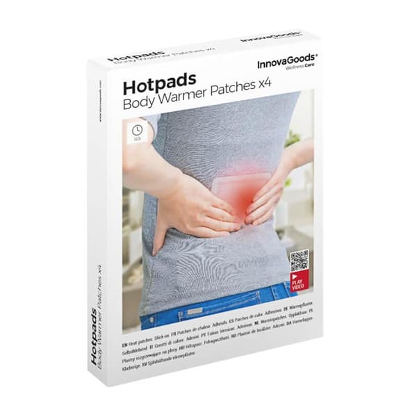 4x Selvklæbende Varmeplastre - Hotpads