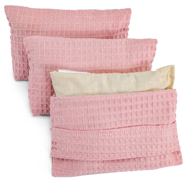 Kirsebærstenspude babysæt med 3 - varmepude mikroovnskornpude til børn og voksne lille varme og kulde kirsebærstenspude 17 x 11 cm Wa