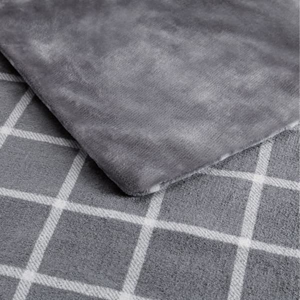 Uppvärmd filt - Imetec - Uppvärmd filt 150x110 cm - 6 temperaturer - Sammet och Sherpa Touch Tyg - Maskintvättbar