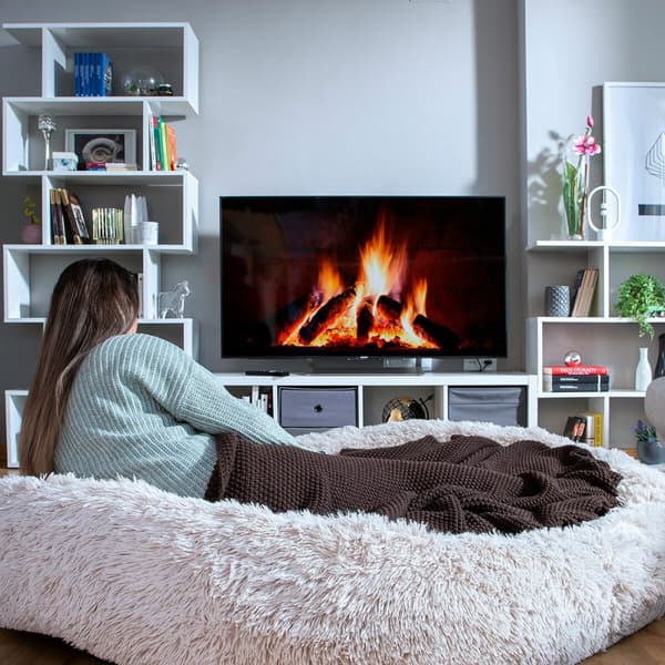 Avstressande Säng för Husdjur och Människor Cloft InnovaGoods XXL Beige