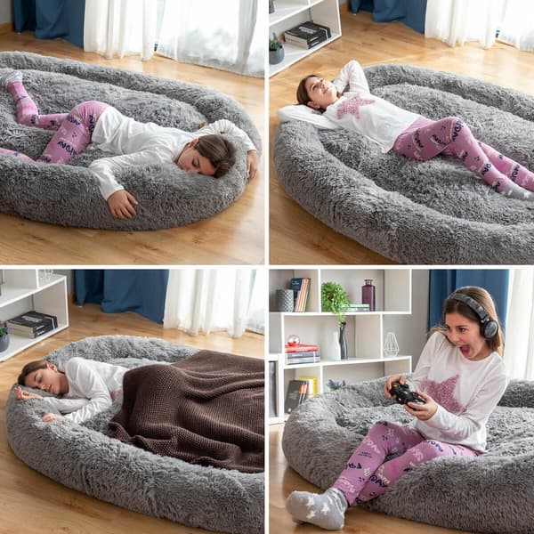 Hundsäng för människor | Human Dog Bed XXL InnovaGoods Grey