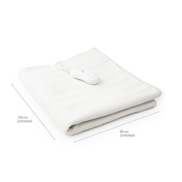 Individuell Elektrisk Sängvärmare Krewarm InnovaGoods 60 W 80 x 150 cm Vit