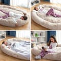 Miniatyrbillede 2 af 11: Hundeseng til mennesker | Human Dog Bed XXL InnovaGoods Beige