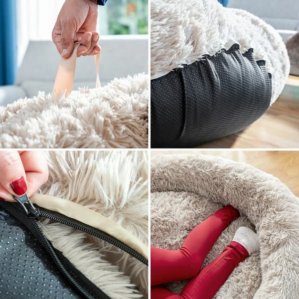 Hundeseng til mennesker | Human Dog Bed XXL InnovaGoods Beige