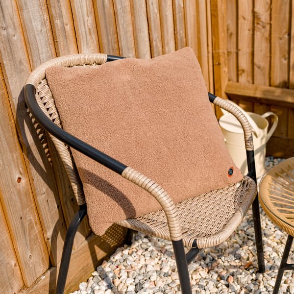 Cozy Una Villainen Lämmitystyyny - 45x45 - 10000mAh - beige