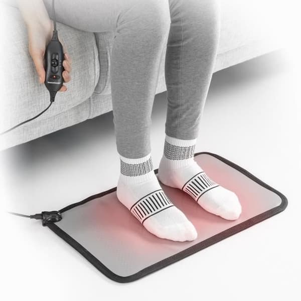 INNOVAGOODS elektrisk uppvärmd matta - hemat - 2 temperaturnivåer - halkfri bas - 50W