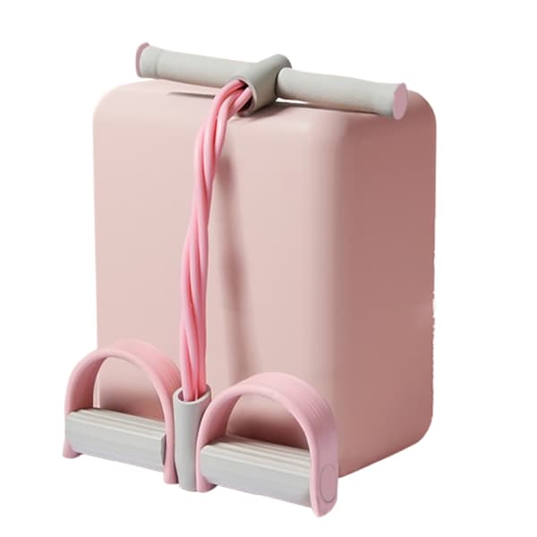 INF Fotpedalmotståndsband Förtjockade fyrdubbla slangar Rosa