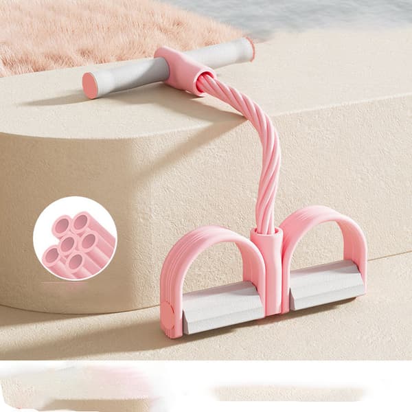 INF Fotpedalmotståndsband (6-rörsdesign) Rosa