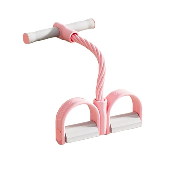 INF Fotpedal motstandsbånd (6-rørs design) Rosa