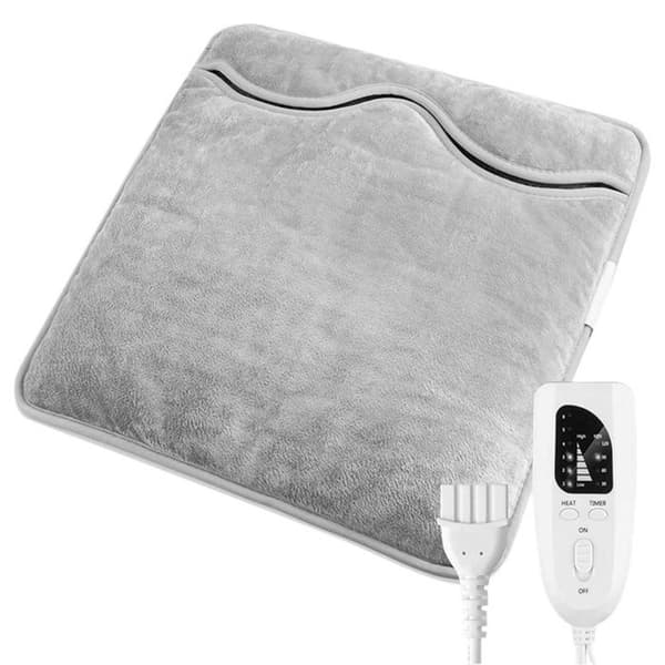 INN Fotvärmare 40x40cm 35-55 grader Celsius konstant temperatur smart timer fjärrkontroll tvättbar värmedyna g