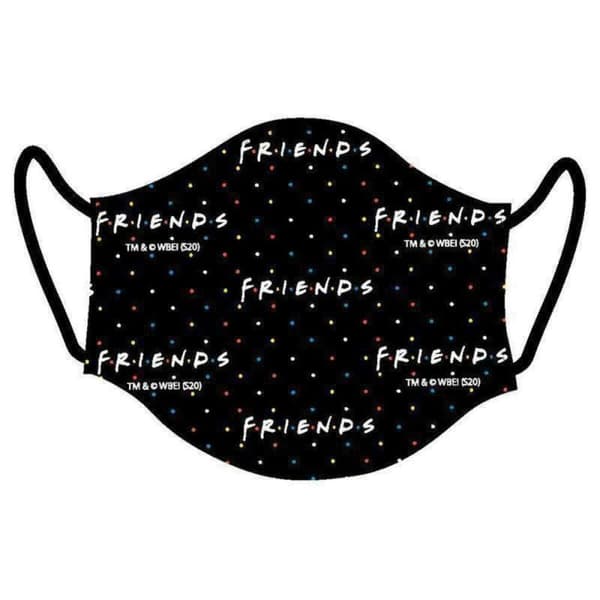 Hygieeninen uudelleen käytettävä hengityssuojain Friends black