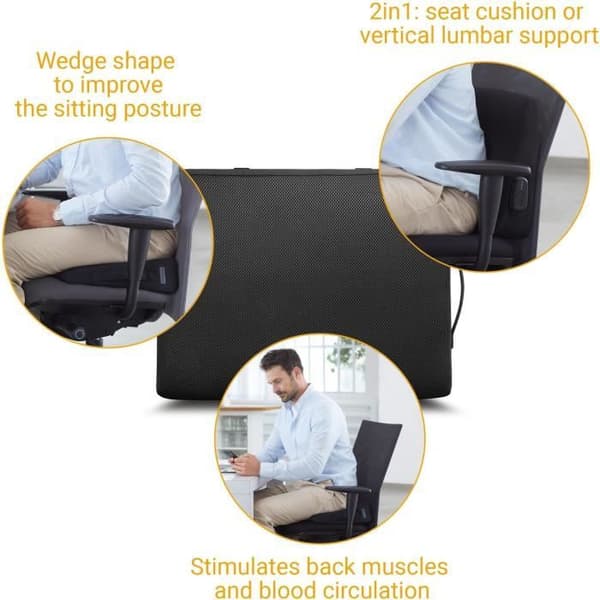 Ergonomisk uppvärmd kudde - MEDISANA OL 300 - Förbättrar sittställningen - 3 temperaturnivåer