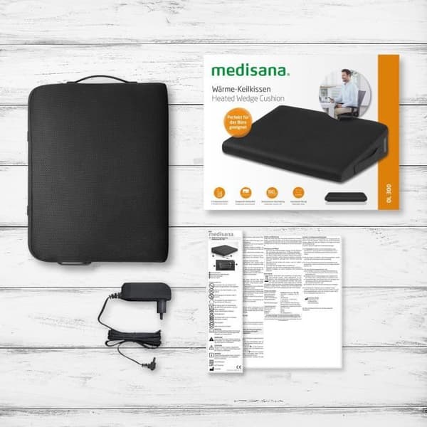 Ergonomisk uppvärmd kudde - MEDISANA OL 300 - Förbättrar sittställningen - 3 temperaturnivåer